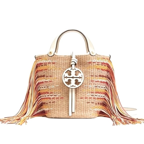 Tory Burch Miller Fringe Mini Bucket Bag✨Brand new - Picture 2 of 16